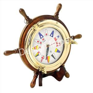 Decorativo personalizado Titanic rueda de barco de madera campana de pared de latón colgante vacaciones y Navidad campana de barco de latón decorativa excelente - Product Image 2