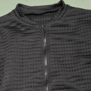 Nueva chaqueta de lana informal para mujer, estilo pequeño ajustado con cuello levantado, cierre de cremallera, Color sólido a la moda, teñido de invierno - Product Image 1
