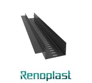 Renoplast ®   Perfil de aluminio para aleros Renodrain, acabados para terrazas y balcones, suelos ventilados, sistemas de drenaje - Product Image 1