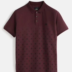 High Quality Custom Logo Men's Business Golf Shirt Corporate Uniform Solid Embroidered Knitted 100%Cotton Vintage Quick Dry - Product Image 1
