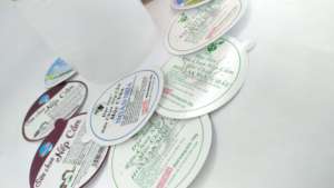 Aluminum <b>Foil</b> Die Cut Seal Liner Composited Food Grade <b>Foil</b> Sheet for <b>Container</b> Closure Use - Product Image 6