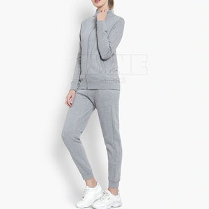 OEM Service Winter Hooded Women Tracksuit Customized Logo 100% Cotton Wholesale - Product Image 3