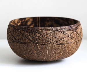 ชามไม้มะพร้าวออร์แกนิกแกะสลักด้วยมือเป็นมิตรกับสิ่งแวดล้อมไม้ไผ่แบบใช้แล้วทิ้งสั่งทำโลโก้ได้ตามต้องการ - Product Image 6