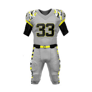 High Quality Custom Design American Football Uniform <b>Sets</b> 100% Polyester Plus Size <b>Sports</b> Wear - Product Image 2