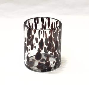 Wholesale Custom Black Leopard Print Latest Luxury Multipurpose Unique Style <b>Glass</b> Candle Jar with Lid Best for Gift - Product Image 3