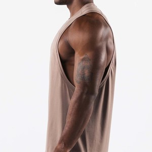 Men tank <b>top</b> Solid Color Breathable Knitted O-Neck Tank <b>Top</b> Casual <b>Sleeveless</b> Shirt premium quality good looking men tank <b>top</b> - Product Image 2