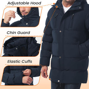 Chaqueta Parka para hombre hecha a medida de estilo único Fabricación de Pakistán Chaqueta Parka para hombre de color sólido de alta calidad - Product Image 3