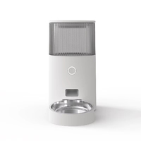 Distributeur automatique de nourriture pour chien portable, étanche, rechargeable avec fonction d'enregistrement vocal