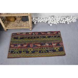 Alfombra clásica de retazos de lana rojo azul hecha a mano 9x12 rectángulo nuevo diseño Material viscosa para adolescentes sala de estar dormitorio látex - Product Image 3