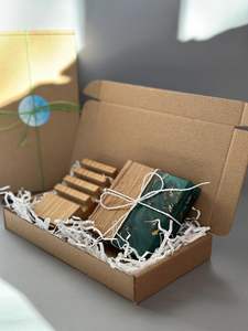 Sous-verres en résine de style agate de luxe Ensemble de sous-verres en époxy faits à la main personnalisables pour une utilisation sur la table Sous-verres en pierre classiques - Product Image 5