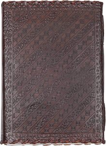 Journal en cuir Vintage fait à la main carnet de croquis personnalisé fil de pierre verte couture spirale reliure livre ombres cahiers produit - Product Image 5