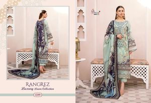 Colección Super Hit, Traje Pakistaní de Tela Pura de Alta Calidad, Bordado y Pedrería, Vestido Pakistaní para Mujer - Product Image 6