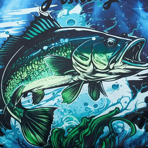 Impression personnalisée Maillot de pêche pour jeunes Polyester Vêtements de pêche à manches longues Sublimation Chemises de pêche pour hommes Protection Séchage rapide - Product Image 6