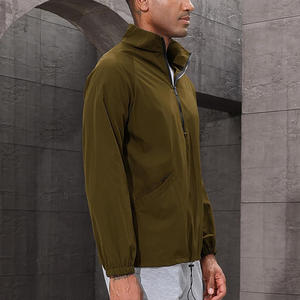 Chaqueta cortavientos de golf impermeable y transpirable para hombre de Streetgrace con opciones de etiqueta de impresión de logotipo OEM personalizado - Product Image 3