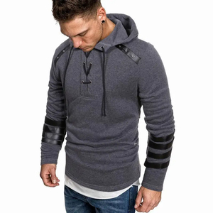 Sweat à capuche en polaire décontracté pour homme respirant pour l'hiver avec logo personnalisé Manches longues Écologique - Product Image 3