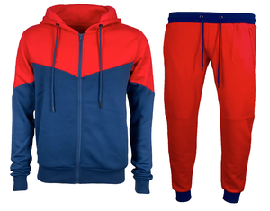 Conjunto de pantalones de chándal con capucha para hombre y mujer de dos piezas de invierno con estampado de logotipo personalizado, chándal informal 100% algodón polar Unisex al por mayor - Product Image 3