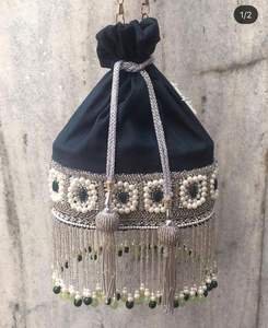 Handmade Beautiful Best Quality Potli <b>Bag</b> for Indian Women Fashion Vintage Dress for Bridesmaid Stylish Return Gift for Weddings - Product Image 5