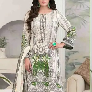 Salwar Kameez Prêt-à-Porter Très Demandé, Nouveau Style Pakistanais Brodé, en Coton, Soie et Rayonne, Classique et Personnalisable pour Femme - Product Image 3