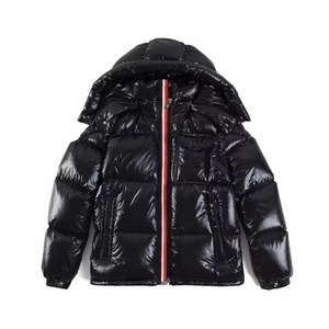 Vestes d'hiver pour hommes Vente en gros Vestes en peluche Vêtements d'extérieur à fermeture éclair Automne duvet Hiver Vestes en peluche pour hommes Haute qualité Noir OEM - Product Image 3