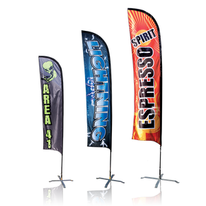 <span class=keywords><strong>Precio</strong></span> de fábrica, Bandera de plumas para exteriores, bandera de playa voladora, bandera publicitaria de cara, Bandera de plumas de playa - Product Image 5