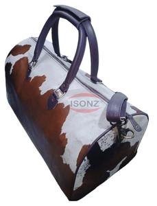 ผมขาวดำบนกระเป๋าหนังวัว - Product Image 5