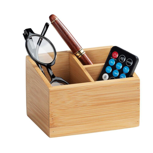 กล่องทิชชู่ทำจากไม้ไผ่3ช่องเป็นมิตรกับสิ่งแวดล้อมของตกแต่งบ้านและโต๊ะจากเวียดนาม - Product Image 3