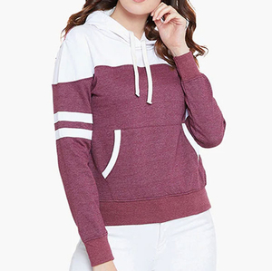 Sweat à capuche zippé en coton à bas prix avec texture douce conçu pour les vêtements de détente et les sweats à capuche pour femmes à usage décontracté - Product Image 6