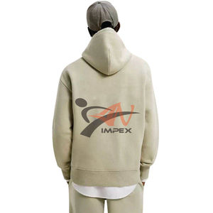 Sudadera con capucha para hombre con logotipo de impresión personalizado de alta calidad Material personalizado Sudadera con capucha flexible para hombre - Product Image 2