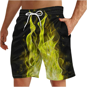 Pantalones Cortos Personalizados con Logotipo para Hombre, 160g, 100% Algodón, Resistentes al Viento, Estilo Urbano Vintage con Cordones de Ajuste y Contraste de Color - Product Image 2