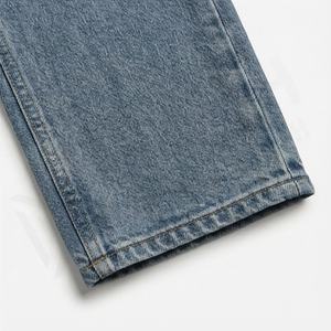 Jeans pour femmes de haute qualité, coupe ample, jambe large, taille haute, pantalon en denim, grande taille, couleur personnalisée, coton respirant - Product Image 5