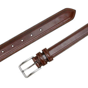 Ceinture en cuir marron style décontracté pour homme - Product Image 2