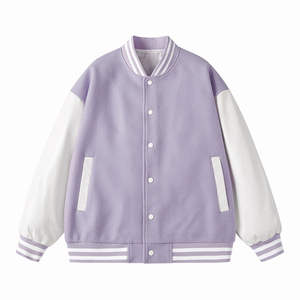 แจ็คเก็ตวาร์ซิตี้ผู้ชาย แจ็คเก็ตซาติน บอมเบอร์ เบสบอล แจ็คเก็ตเลตเตอร์แมนสำหรับฤดูหนาว ผลิตในปากีสถาน - Product Image 2
