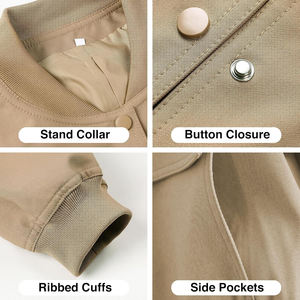 Vente en gros de nouvelle veste universitaire courte à la mode pour femmes avec logo personnalisé veste universitaire tendance fabriquée au Pakistan en coton tricoté - Product Image 3