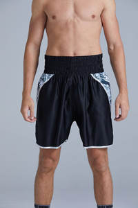 Producto de alta calidad, pantalones cortos MMA para hombre, ropa de lucha, pantalones cortos de compresión MMA 100% poliéster, pantalones cortos de entrenamiento de boxeo Muay Thai - Product Image 5