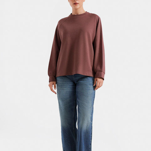 Sudaderas de Algodón Suave para Mujer, Color Rosa Polvoriento, Moda Pakistaní, Cuello Redondo, Casuales, para Invierno, Venta al Por Mayor - Product Image 3