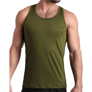 Camiseta sin mangas para hombre/Diseño OEM Camiseta sin mangas deportiva de verano de alta calidad para hombre Equipo de gimnasio de fitness de secado rápido-Personalizable - Product Image 2