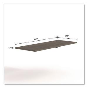 Alera AE1NNK-MRCF2460T Training <b>Table</b> Top 60 In. X 29 In. Rectangular Seville Design <b>Walnut</b>-for Conferences - Product Image 6