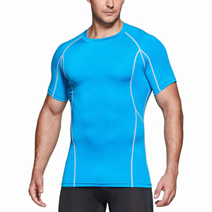 Hommes Compression Gym Shirt Running Clothes Respirant Quick Dry Athletic Workout Training Base Layer Lightweight Stretch - Product Image 3