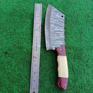 Couteau de boucher forgé à la main en acier damas de haute qualité couteau de Chef de couperet de cuisine pleine soie - Product Image 2