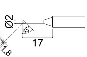 Pointe de soudage de remplacement Hakko 900M-T-2CM pour fer à souder 928 936 937 933 934 701 702B 907 et station de soudage en cuivre pour le soudage - Product Image 2