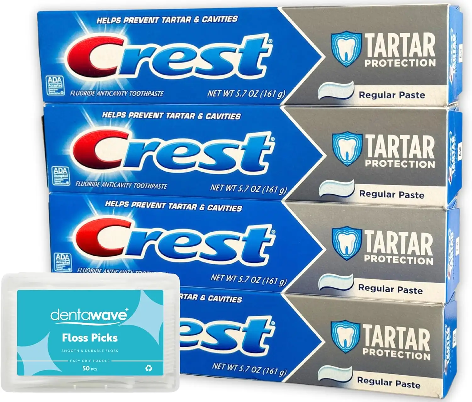 Crest Cavity Protection Pasta de dientes 5,7 oz x 3-Previene caries, promueve la salud bucal y la frescura