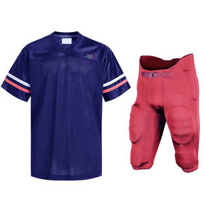 Conjunto de Uniforme de Fútbol Americano Personalizado, Tela de Poliéster y Elastano, Manga Corta, Diseño Transpirable para Entrenamientos, Partidos y Deportes Escolares - Product Image 1