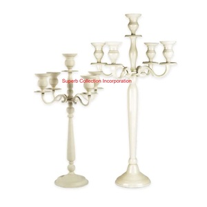 Bougeoir moderne en fer argenté Candélabre en métal de haute qualité pour la maison Hôtel Décoration de Noël Bougeoir Prix le plus bas - Product Image 6