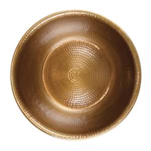 Bol à pédicure en cuivre pur antique martelé, diamètre 16 pouces - Product Image 5