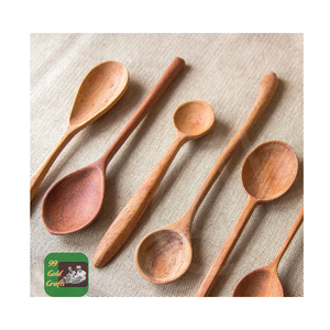 CUILLÈRE EN BOIS OUTIL FAIT MAIN ÉCOLOGIQUE PARFAIT POUR LA CUISINE ET LE MÉLANGE DES ALIMENTS - Product Image 1