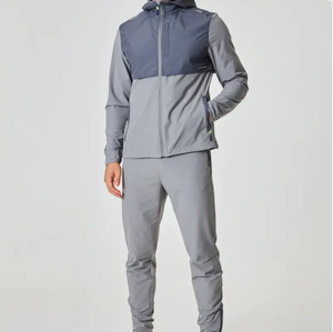High Quality OEM Custom Windbreaker Suit Two Piece Set <b>Zip</b> <b>up</b> <b>Jacket</b> Sweatsuit Nylon Zipper Track Suit Men Sweat Suits Mens - Product Image 1