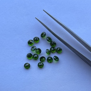 4mm 6mm Naturel Chrome Diopside Facettes Ronde Coupe Lâche Gemme DIY Fabrication de Bijoux Fine Haute Qualité Brillant Coupe En Gros - Product Image 4