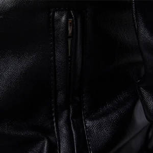 Top Selling Custom Men's Lightweight Winter Sheep Skin Leather Jacket High Quality Coated Canvas for <b>Motorbike</b> jacket for men - Product Image 6
