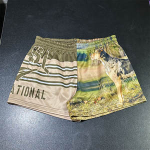 Shorts de rugby en mesh unisexe personnalisés pour l'Australie, sublimés, avec poches, séchage rapide, respirants, OEM - Product Image 6