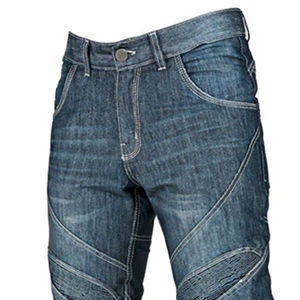 Jean de moto pour homme bleu D-Ride, protection pour motocycliste, genouillères amovibles, manches longues, respirant, séchage rapide, tourisme - Product Image 4